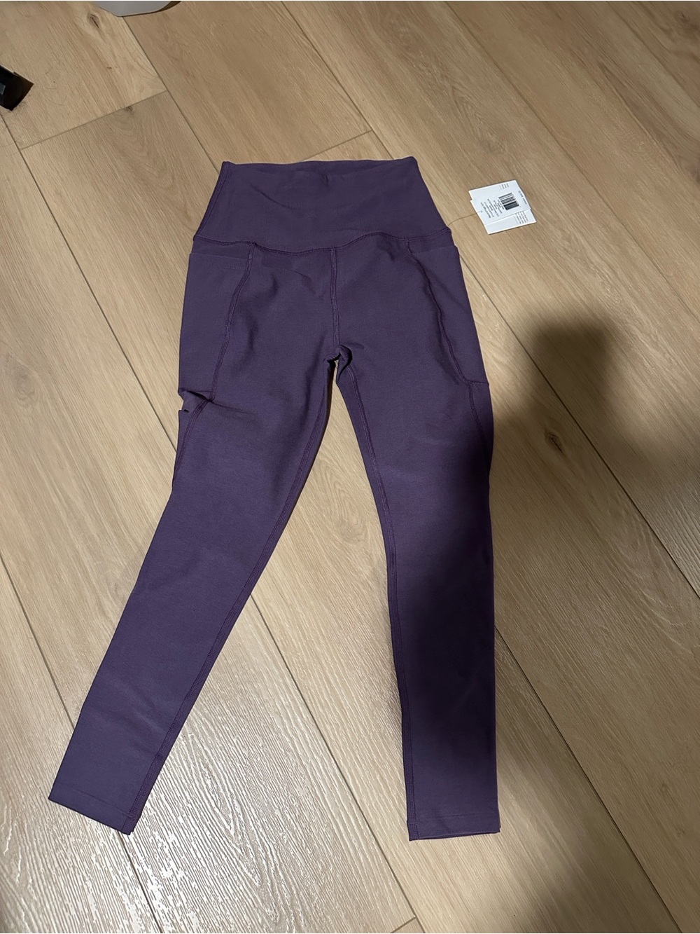 Beyond Yoga Girls' High-Rise Plum Purple Leggings